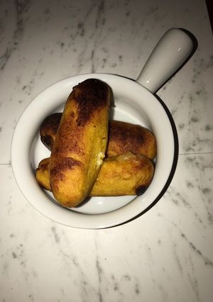 Una foto de Deditos de plátano maduro
