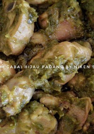 Foto resep Ayam Cabai Hijau Padang