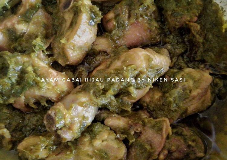 Resep Ayam Cabai Hijau Padang, Enak
