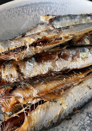 Una foto de Sardinas en freidora de aire