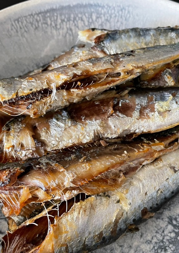 Una foto de Sardinas en freidora de aire