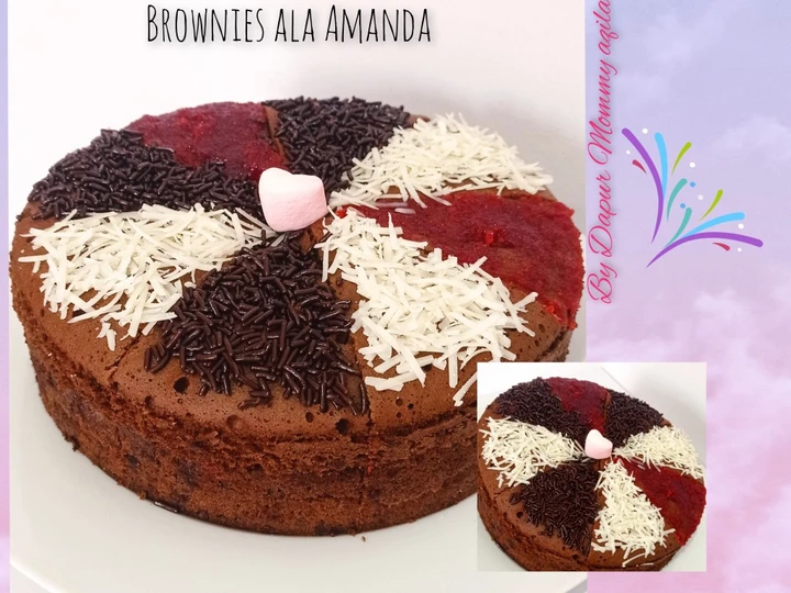 Langkah Mudah untuk Menyiapkan Resep Brownies kukus ala Amanda super soft 😍 yang Bikin Ngiler Anti Ribet, Lezat