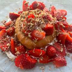 Una foto de Merienda improvisada