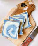 Bánh mì gối hoa đậu biếc|Butterfly pea flower bread 🧊