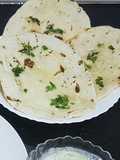 Homemade tawa naan