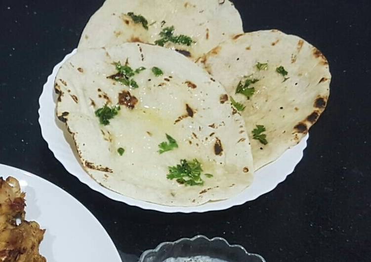 Home made tawa naan