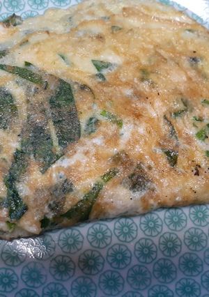 Una foto de Omelette con espinacas