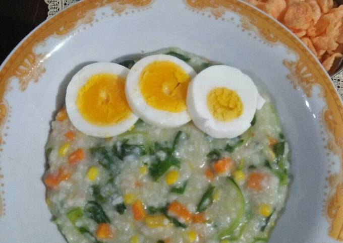 Cara Gampang Membuat Bubur sayur mayur sehat Anti Gagal