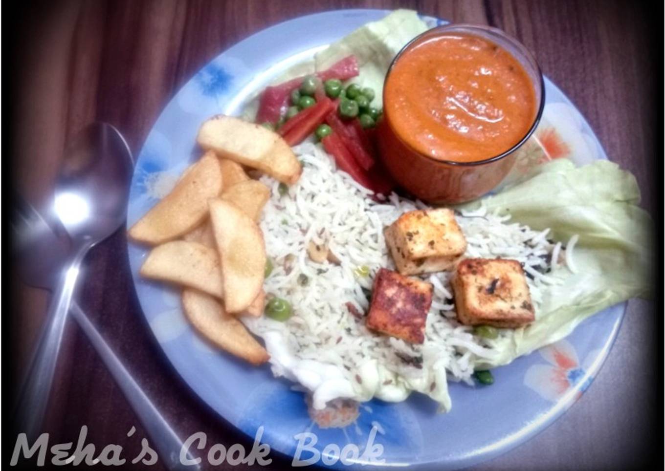 Butter Paneer Sizzler in a Pan