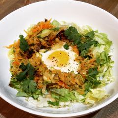 A picture of Indian Spice Rosti And Fried Egg.
