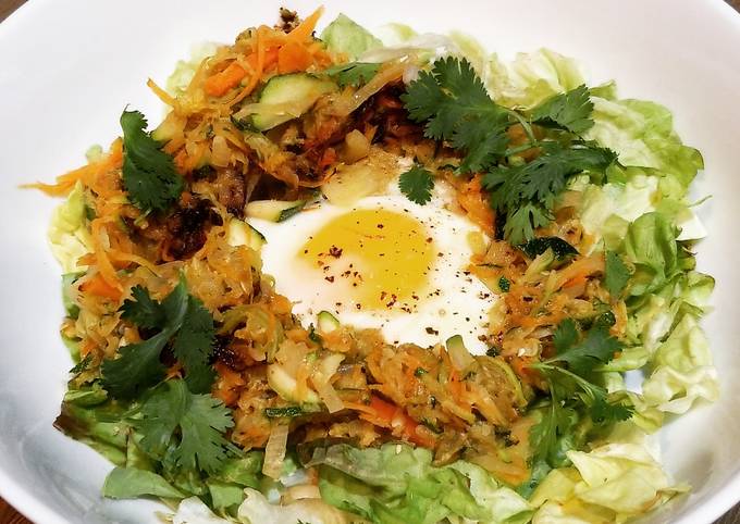 Indian Spice Rosti And Fried Egg