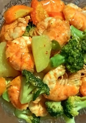 Foto resep Tumis Udang Brokoli