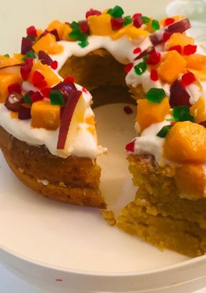 A picture of Mango Cake.