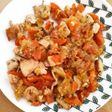 Pollo con calabacín y zanahoria