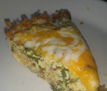 Ready to Serve Spinach  Bacon Quiche with hash brown crust Savory Delicious