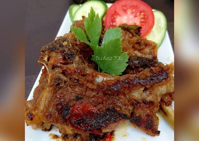 Ini dia! Bagaimana cara memasak Daging Bacem Bu Aziz  sedap