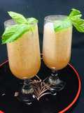 Jugo de Melón con Leche de Almendra y Menta!