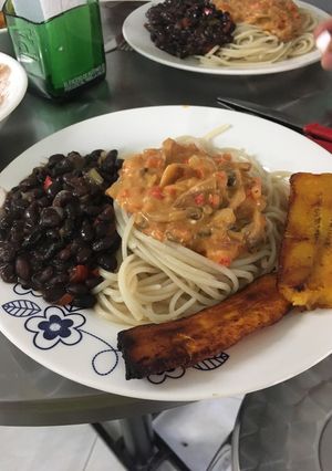 Una foto de Caraotas plato venezolano