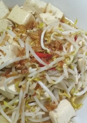 Foto resep Tumis toge tahu bening