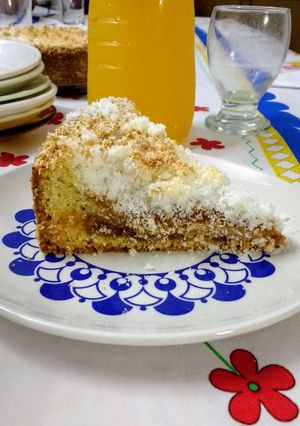 Una foto de Torta de dulce de leche y coco