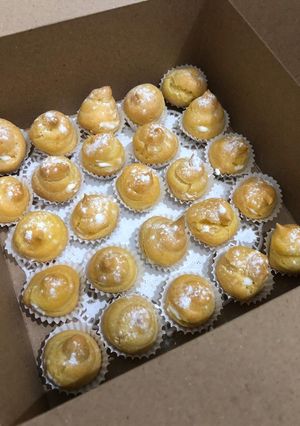 Foto resep Mini Cream puff vla creamy (tanpa maizena)