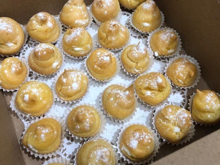 Resep Mini Cream puff vla creamy (tanpa maizena) Ekonomis Untuk Dijual