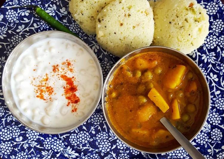 Potato pea curry