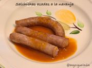 Una foto de salchichas de cerdo