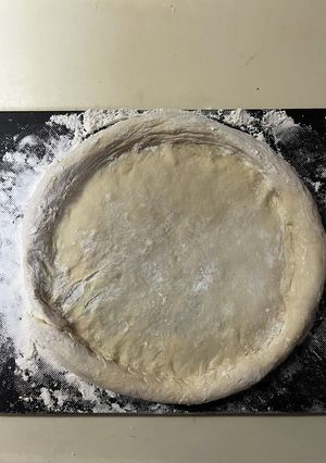 A picture of Authentic Pizza in 30 Minutes with All-Purpose Flour and Baking Powder.