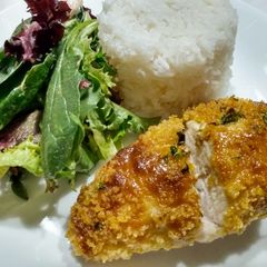 A picture of Green Curry Baked Chicken Breasts.