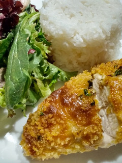 A picture of Green Curry Baked Chicken Breasts.