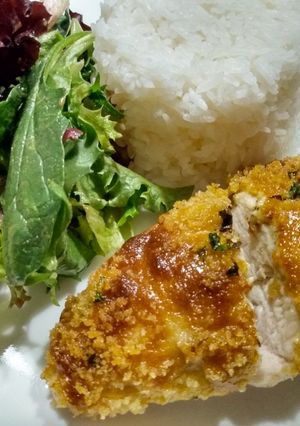 A picture of Green Curry Baked Chicken Breasts.