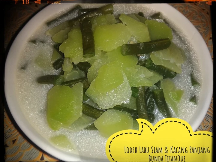 Easy Way Make Lodeh Labu Siam &amp;amp; Kacang Panjang the  Makes Drooling Can spoil the tongue