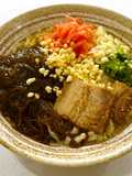 Authentic Okinawa Soba with Mozuku Topping