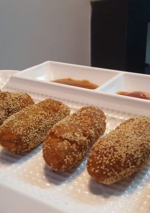 A picture of Poha cutlet.