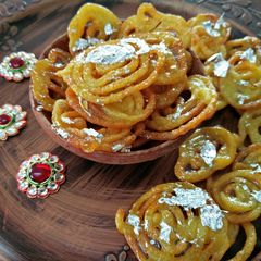 A picture of Moong Daal Jalebis.