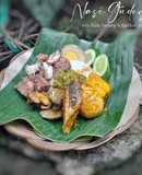 Nasi Gudeg mix Gulai Padang & Sambal Ijo
