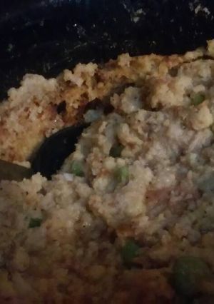 A picture of Crockpot Cornbread Dressing.
