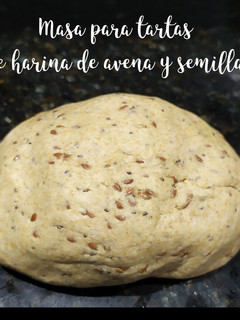 Una foto de Masa para tartas de harina de avena y semillas