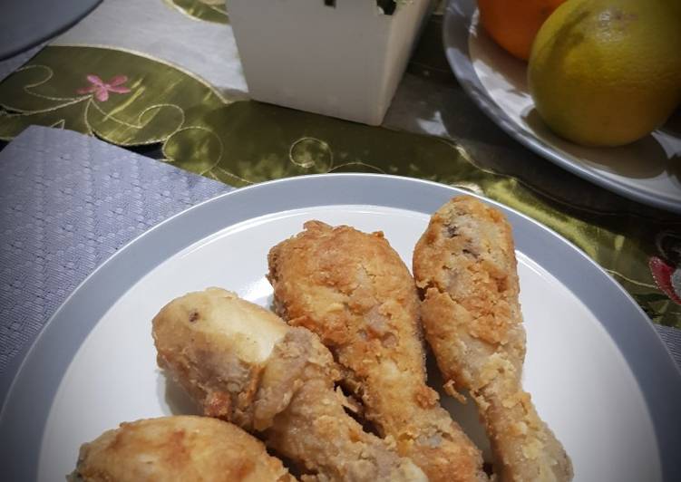 Cara Gampang Menyiapkan Ayam goreng crispy, Lezat Sekali