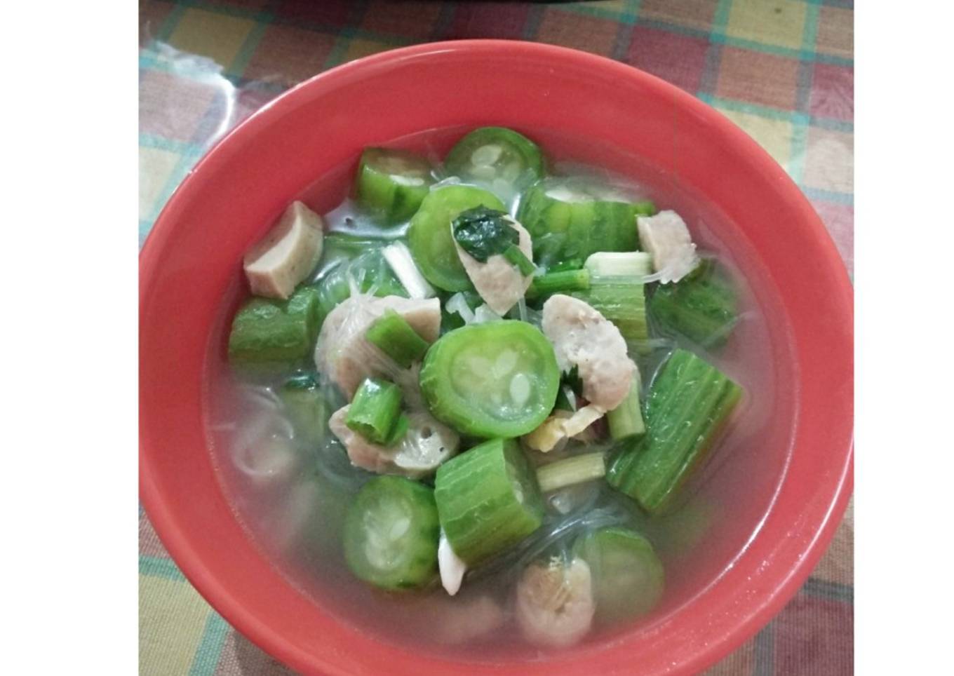 Sayur oyong baso soun