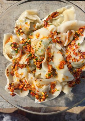 Foto resep Pangsit Chili Oil Daun Jeruk