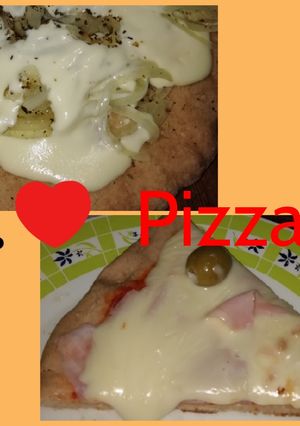 Una foto de Pizza con masa integral
