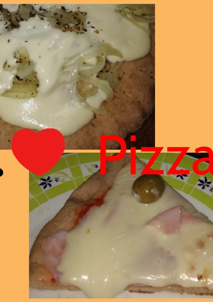 Una foto de Pizza con masa integral