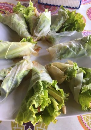 Foto principal de Rollos de papel de arroz con gambas