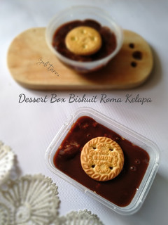 Foto resep Dessert box Biskuit Roma Kelapa