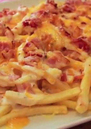 A picture of Bacon Cheese Fries (Foster Hollywood Style) Super Easy!!.