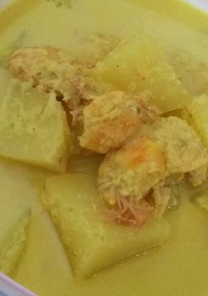 Foto resep Udang Kentang Kuah Kuning #BikinRamadhanBerkesan #4