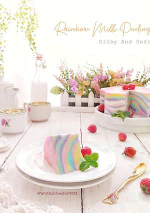 Foto resep Unicorn/Rainbow Milk Puding