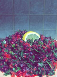 صورة لوصفة تبولة الشمندر💫